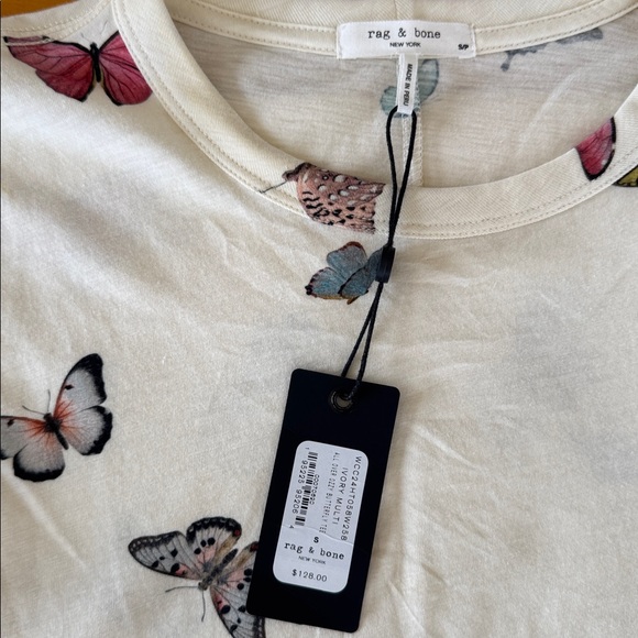 Rag & Bone Butterfly Tee Small - Picture 3 of 4